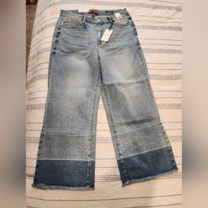 Women's Judy Blue Jeans Brand New With Tags. Wide Leg Crops. Size 15.